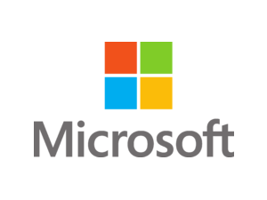 Microsoft centered logo